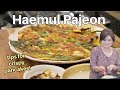 Extra crispy haemul pajeon (해물파전) - Seafood scallion pancakes!