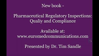 Pharmaceutical Regulatory Inspections - a new book