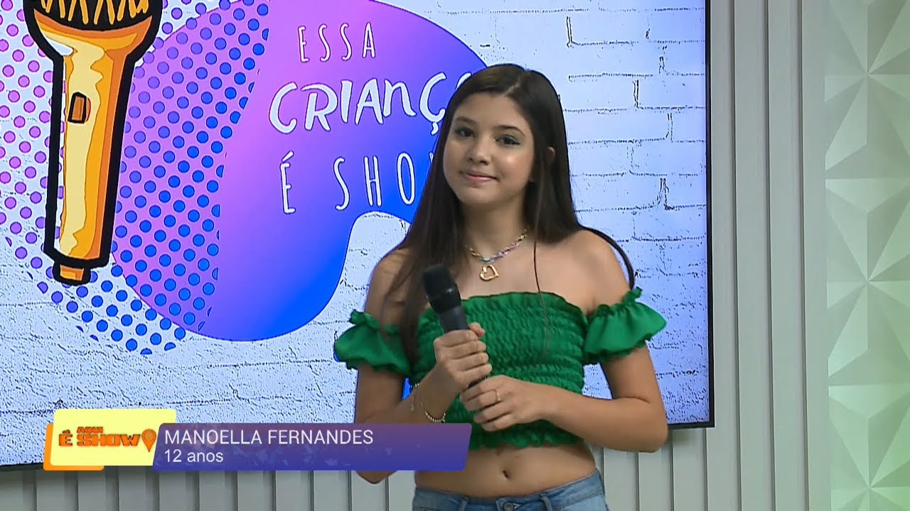 Apresentação Manoella Fernandes | Quadro Essa Criança é Show! - YouTube