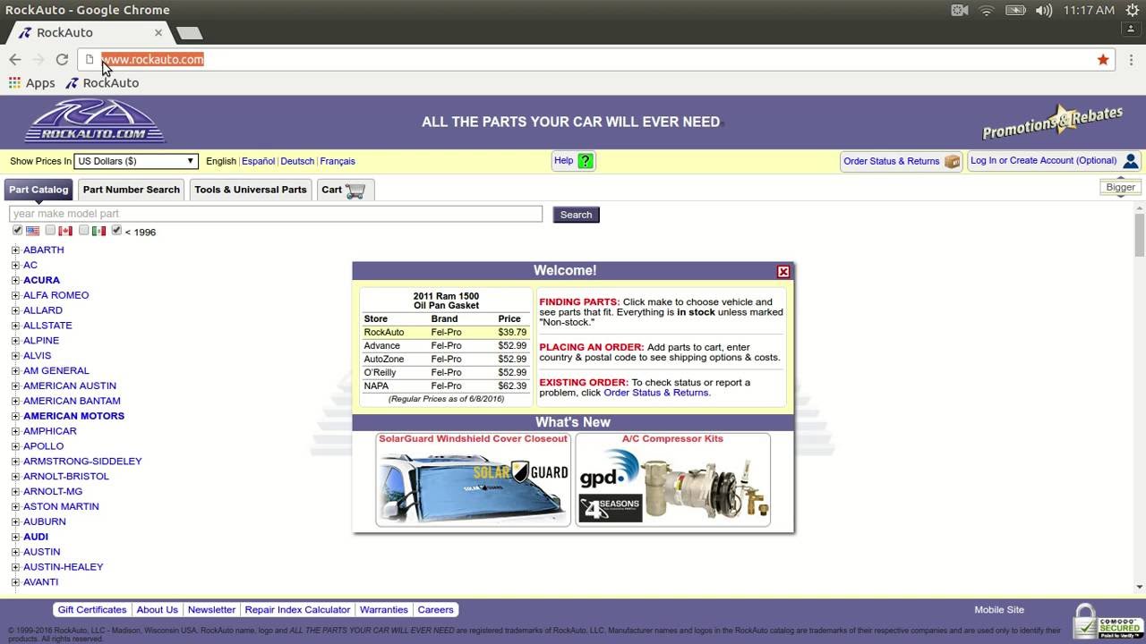 Using Rockauto To Find Part Numbers For Shopping Online