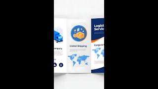 🔥 New Logistics Brochure Design ConceptDesigned with a modern corporate style using clean typography