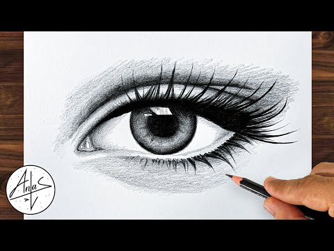 كيفية رسم العيون للمبتدئين خطوة بخطوة دروس الرسم 