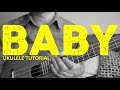 Justin Bieber - Baby ft. Ludacris (EASY Ukulele Tutorial) - Chords - How To Play