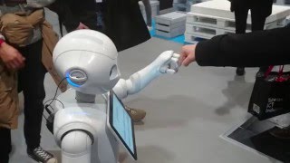 Cebit 2016   Pepper Robot high five