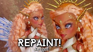 REPAINT ! Angel Monster High G3 Cleo De Nile OOAK Custom Doll Tutorial •JackyOhhh