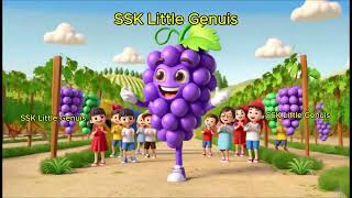 Grape song # Nursery rhyme Grape song # Nursery song on Grape fruit # Grape fruit song for kids