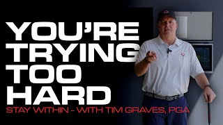 Going SLOWER to Go FURTHER - With Tim Graves, PGA