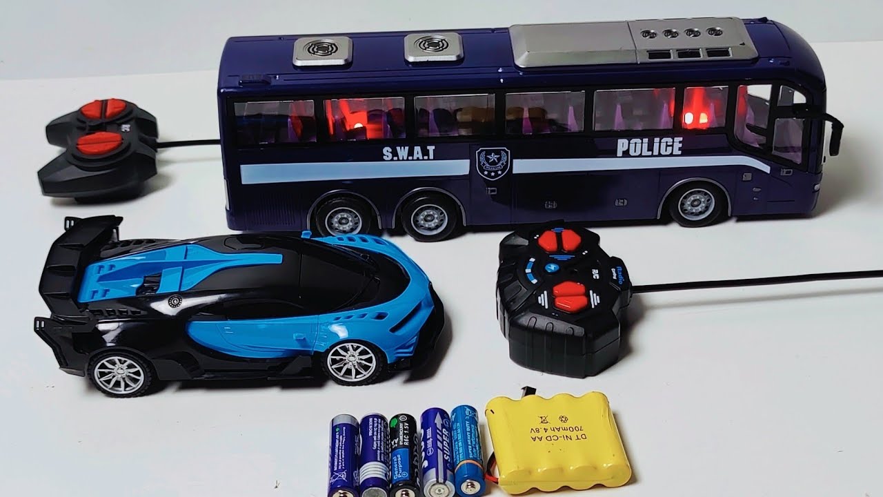 Unboxing &Testing Rc City bus vs Rc Rapid Racer Car - YouTube