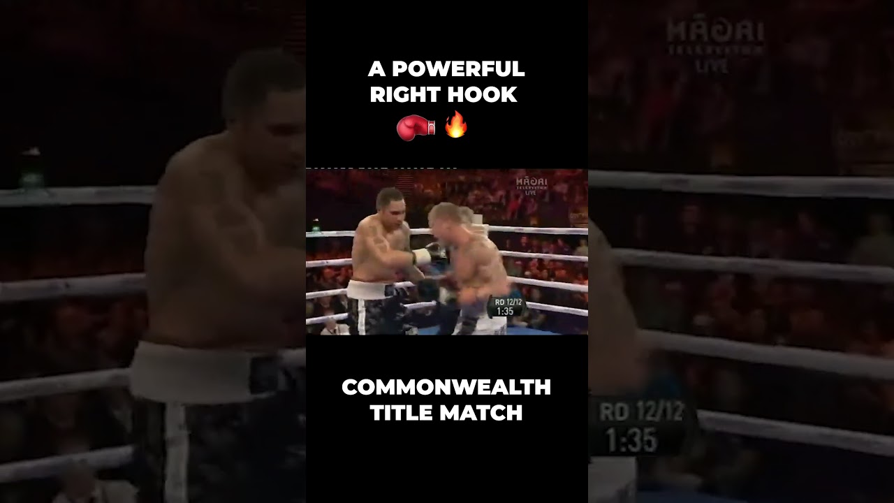 Shane Cameron Knocks Out His Opponent With a Powerful Right Hook (Commonwealth Title Match) 