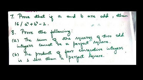 Elementary Number Theory||D.M Burton||Problems 2.3; number 8(a),8(b)||BSc and MSc Mathematics