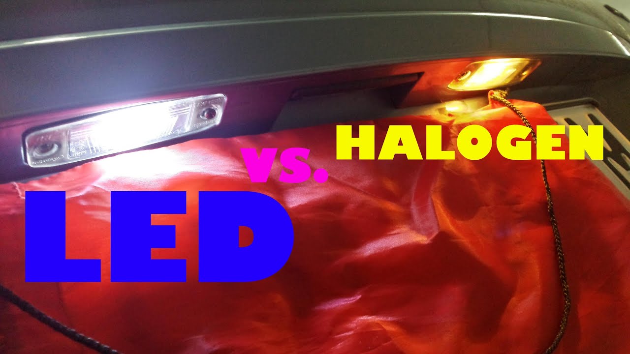 Car Lights LED vs HALOGEN (C5W Car Light) Compare YouTube
