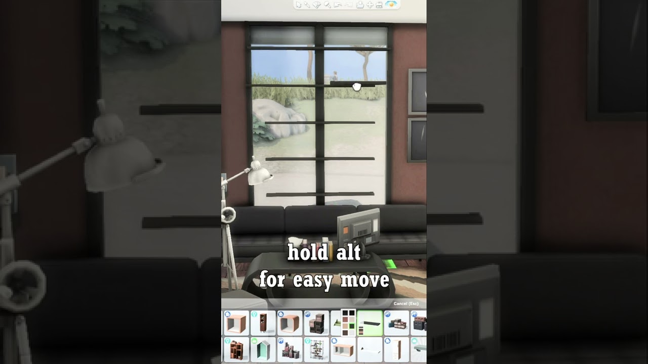 Bar the windows ideas in the Sims 4 
