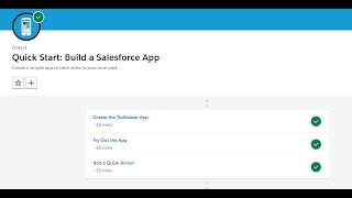 Create the Trailblazer App | Project- Quick Start: Build a Salesforce App | Salesforce | Trailhead