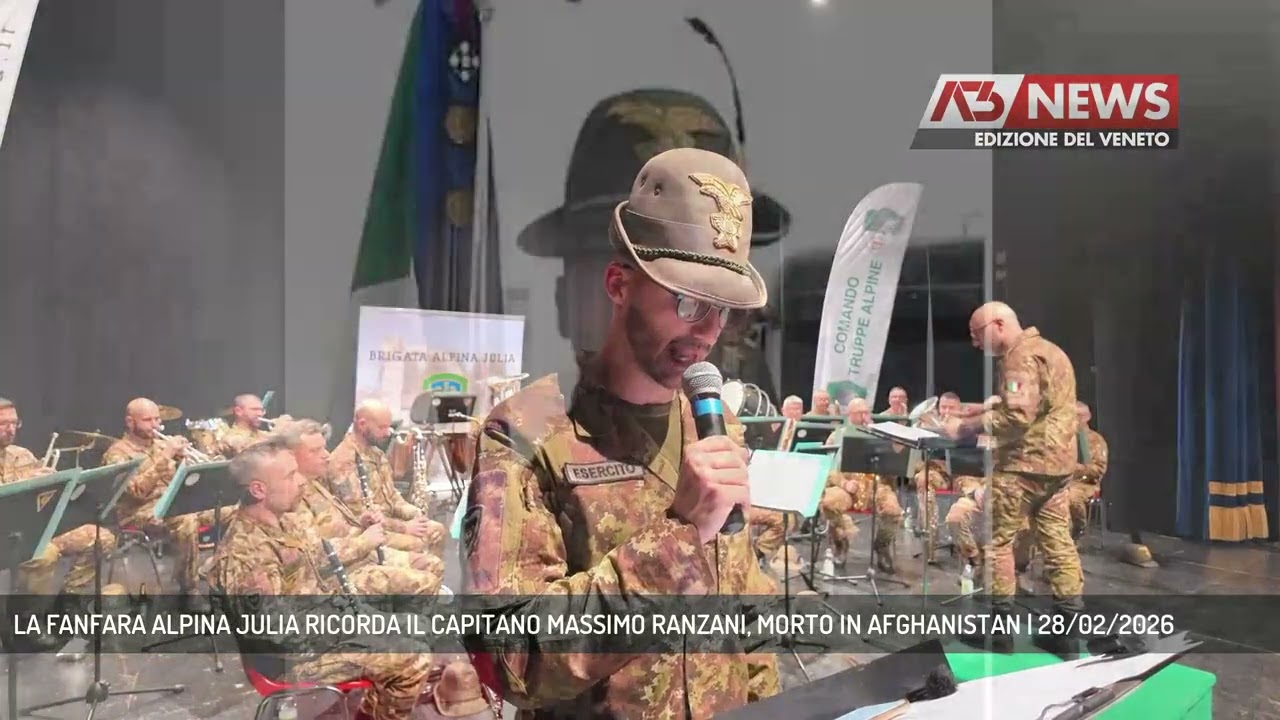 LA FANFARA ALPINA JULIA RICORDA IL CAPITANO MASSIMO RANZANI, MORTO IN AFGHANISTAN | 28/02/2026