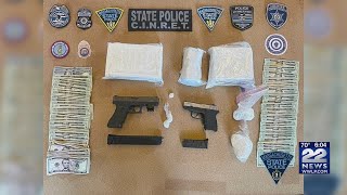 Man arrested after search in Springfield and South Hadley led to seizure of cocaine, firearms