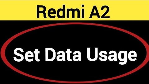 How to set data usage, Redmi A2 me data limit Kaise lagaen