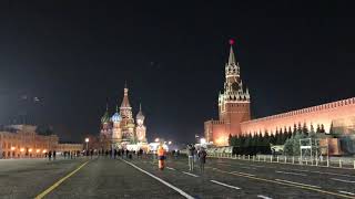 Saint Basil Cathedral Moscow red square at night