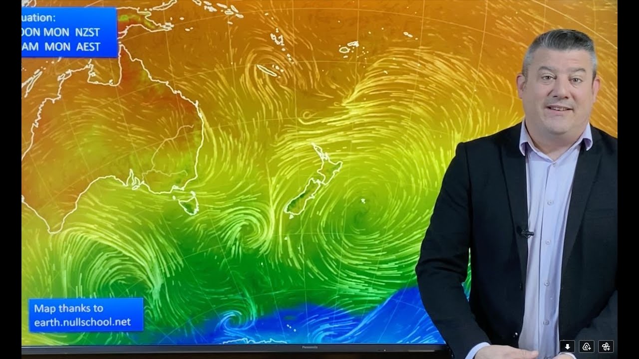 High pressure dominates NZ & Australia - brings showers & wind though ...