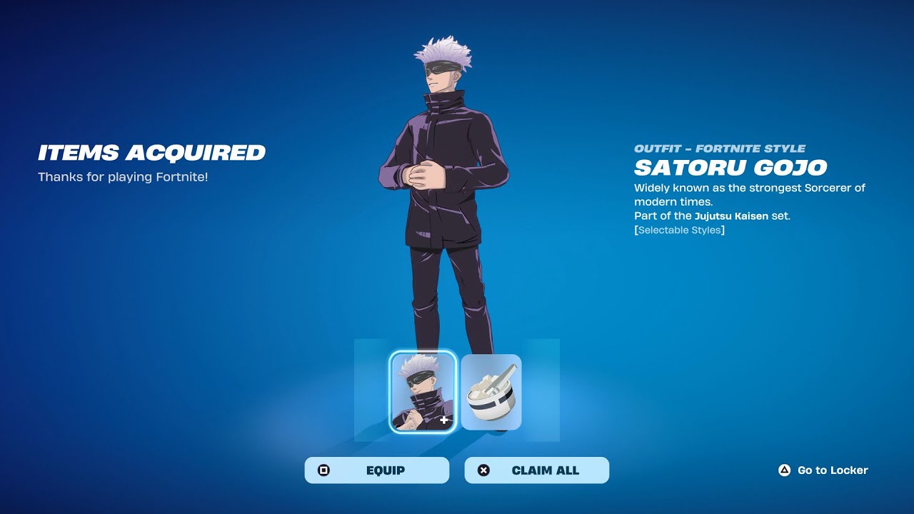 Как получить скин Сатору Годжо БЕСПЛАТНО в Fortnite прямо сейчас!