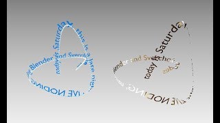 LIVENODING 850 / SV Text Bend Along Path