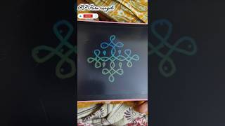 🌸simple 7-1dots kolam design for beginners 😍 Just try it 💥#kolamdesign#rpparurangoli #kolam#muggulu