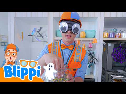 Blippi Makes Creepy Crawly Halloween Food! | Blippi | Vroom Vroom Vehicles | Cars, Trucks & Machines