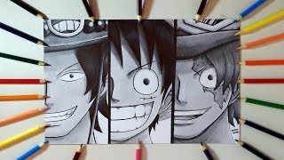 Ace, Sabo e Luffy #DrawingChallenge