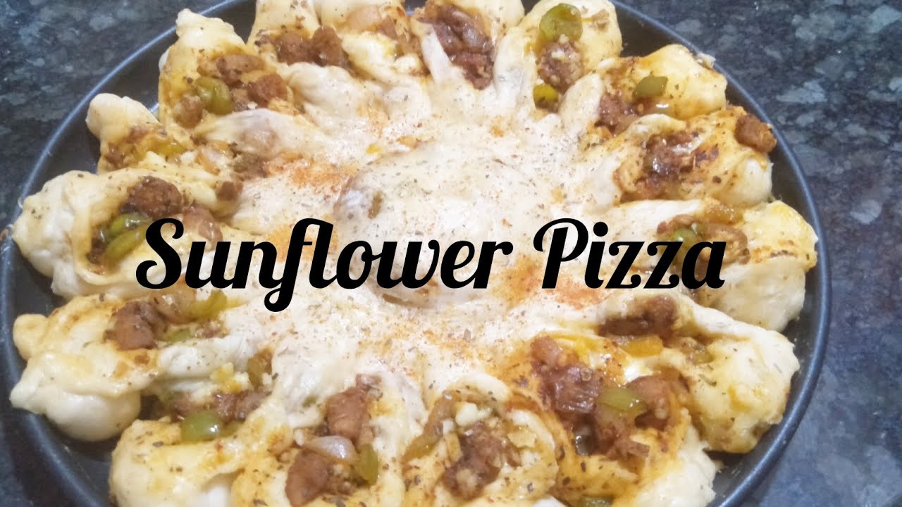 Sunflower Pizza/Flower Pizza YouTube