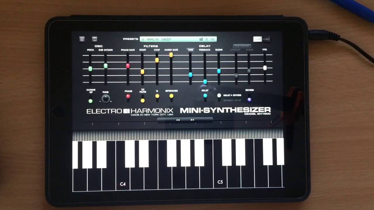 Electro Harmonix Mini Synthesizer for iPad YouTube