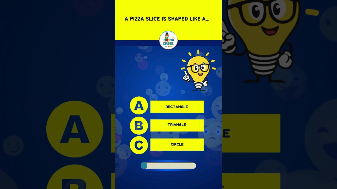 What shape does a pizza slice make? :)  