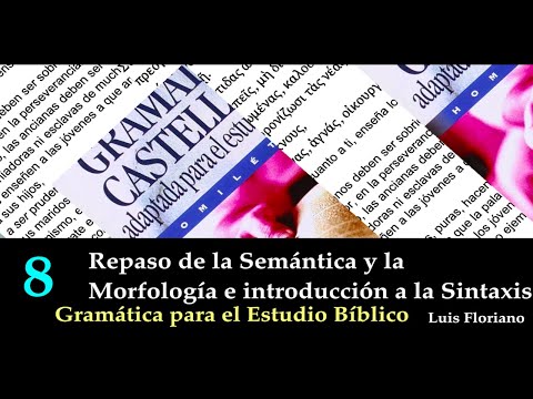 Repaso resumido de la gramática con introducción a la sintaxis.