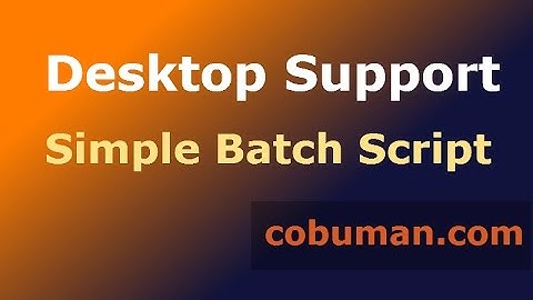 Tech Support Courses HOW TO Create a Simple Batch Script using NOTEPAD |PART #1| Intermediate