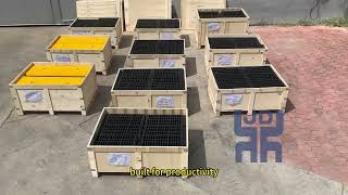 Durable rubber screen mesh: extreme abrasion resistant, self-cleaning screen surface