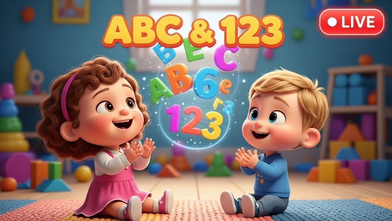 LIVE ABC Alphabet & Counting 123 Songs for Kids | Fun Nursery Rhymes & Poems | Kids Mania Poem