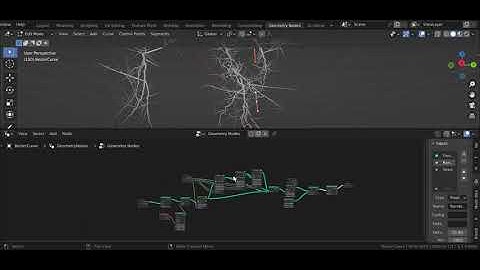 Lightning made in blender | Geometry nodes