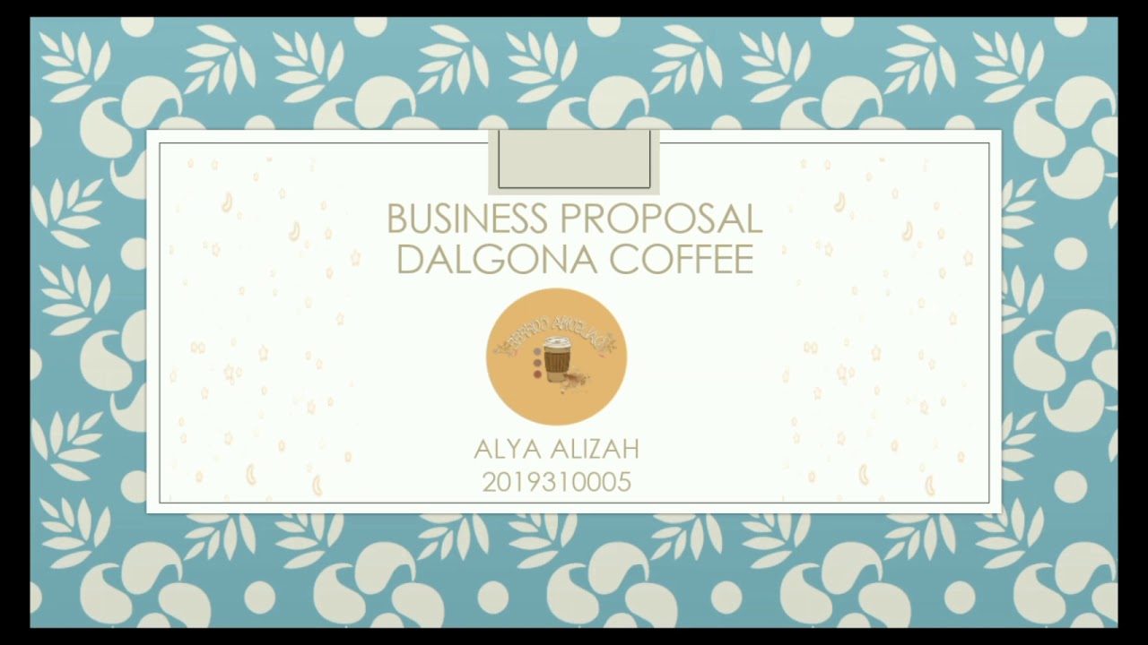 Business Plan Proposal - YouTube