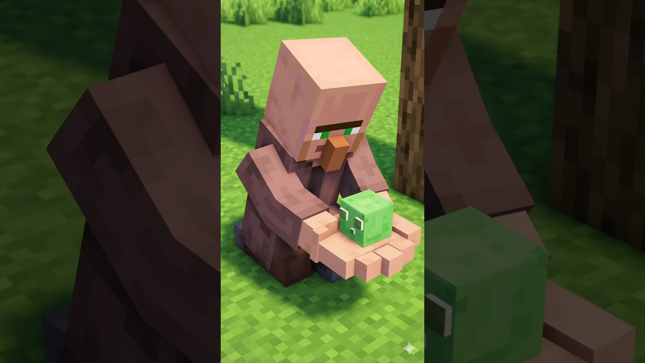 The fate if villagers who raised slimes#minecraft #minecraftshorts #minecraftmemes