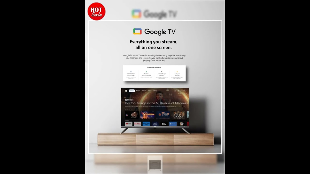 Acer 80 cm (32 inches) J Series HD Ready Smart Google TV (Black)