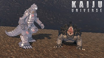 RPO Mechagodzilla vs Millenium Kamoebas Battle | Roblox Kaiju Universe