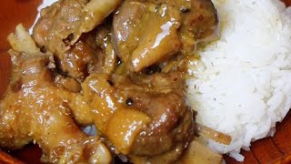 Adobo sa Gata | Duck meat in Soy Coconut Sauce