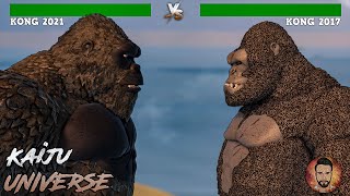 Titanus KONG'S Fight with healthbars in Roblox 4K | 2017 vs 2021