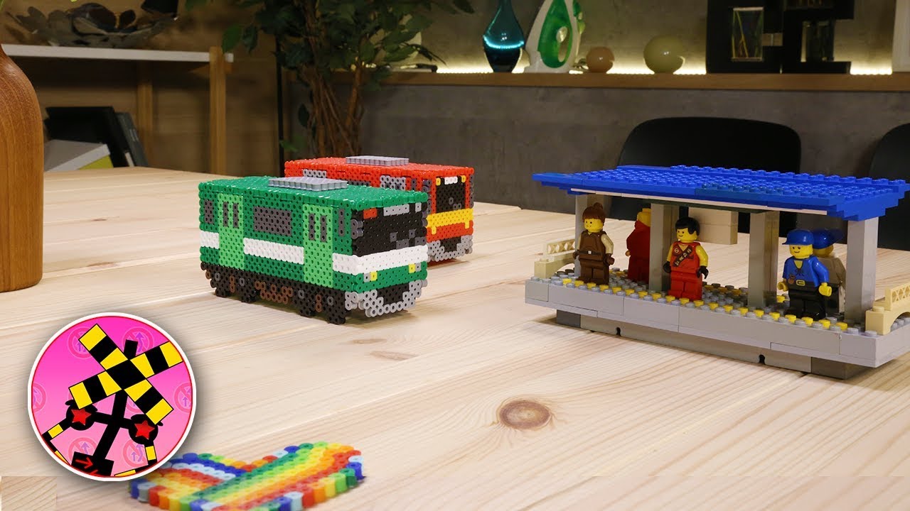 【stopmotion】perler beads Train Adventures♪ YouTube