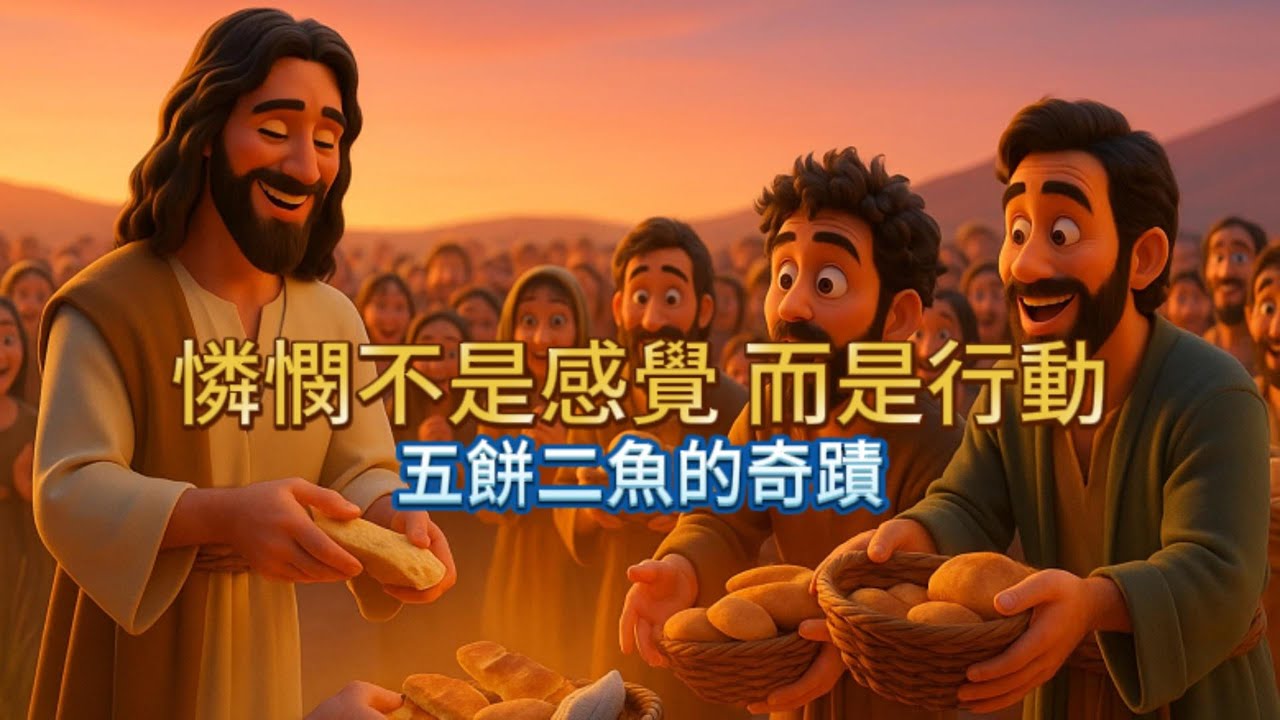 憐憫不是感覺，而是行動｜五餅二魚的奇蹟 (馬太福音14:13-21)｜Bible Stories Alive 聖經故事屋