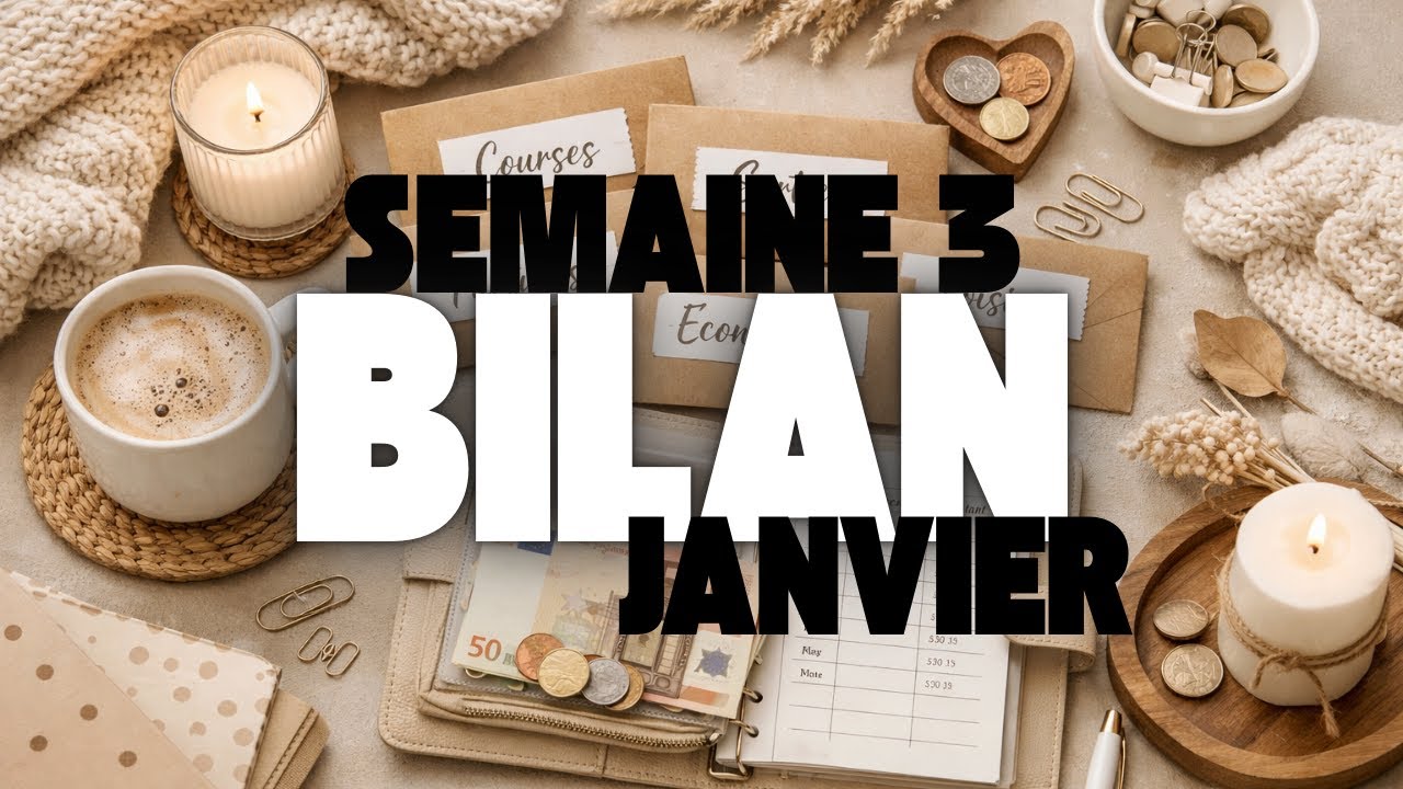 ASMR VISUEL : Billets dans le porte-monnaie 🧋 | Bilan semaine 2 Janvier • Méthode des enveloppes ✨
