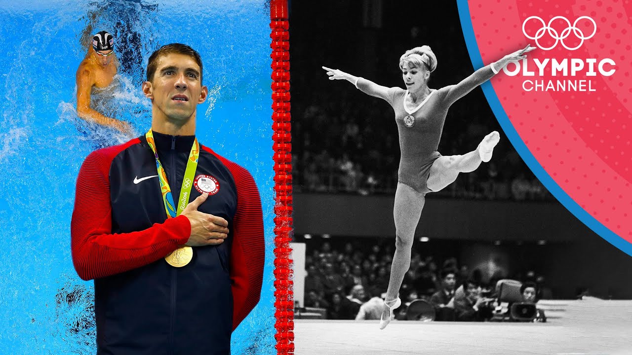 Evolution of the most medalled Summer Olympians 1896 2016 YouTube