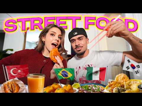 WE TEST STREET FOOD FROM AROUND THE COUNTRIES WITH JOHAN PAPZ (Brazil, South Korea, Mexico, Türki... thumbnail