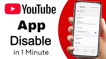 How To Disable or Remove Youtube App From Android Phone | YouTube App Remove From Android 