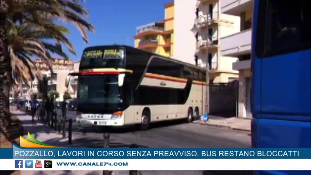 Pozzallo, lavori in corso senza preavviso. Bus restano bloccati