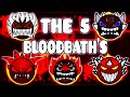 "THE 5 BLOODBATHS" !!! - GEOMETRY DASH BETTER & EXTREME LEVELS