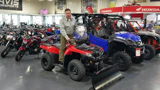 2020 Honda Rancher reverse operation and with snow plow package!